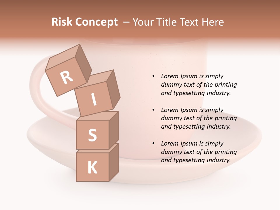 Household Object Isolated Tea PowerPoint Template