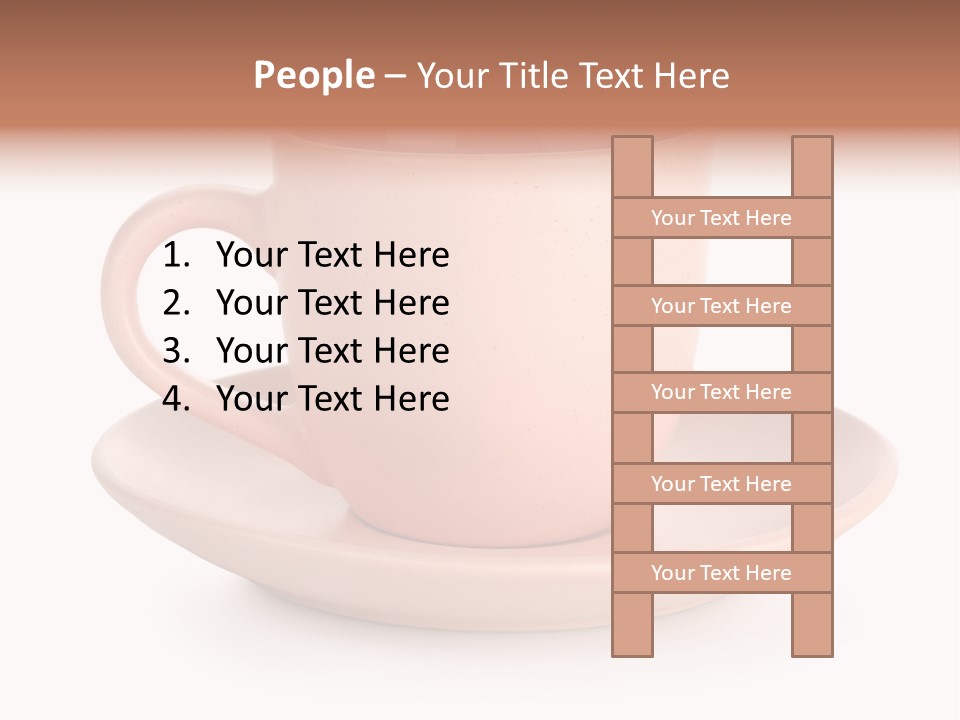 Household Object Isolated Tea PowerPoint Template