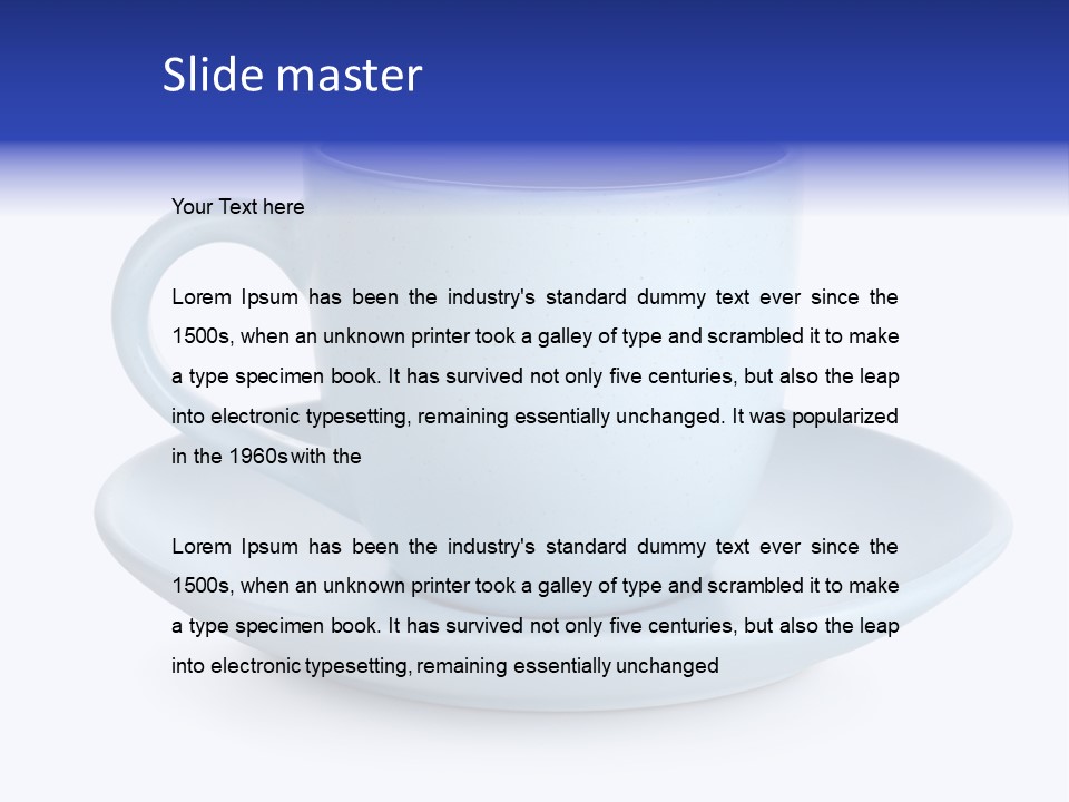 Cup Dishware Mug PowerPoint Template