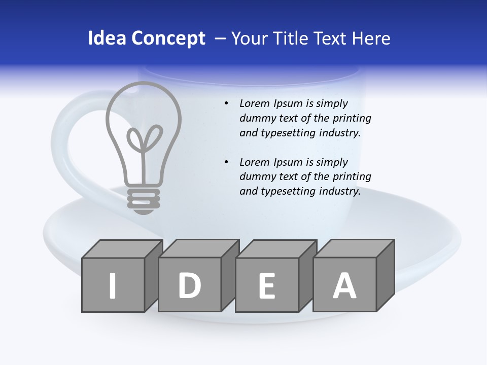 Cup Dishware Mug PowerPoint Template