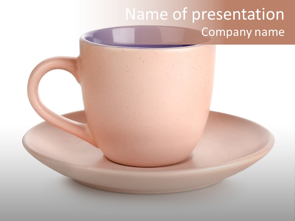 Isolated Pink Household Object PowerPoint Template