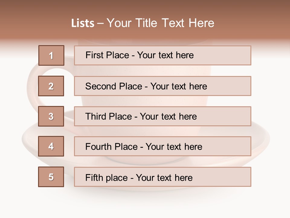 Isolated Pink Household Object PowerPoint Template