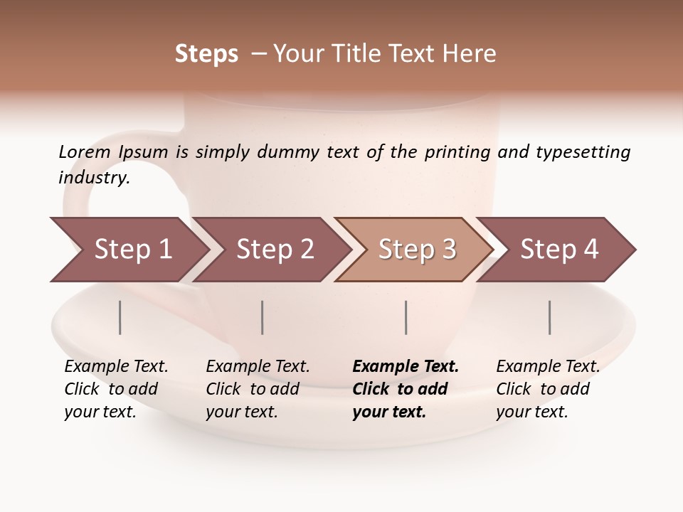 Isolated Pink Household Object PowerPoint Template