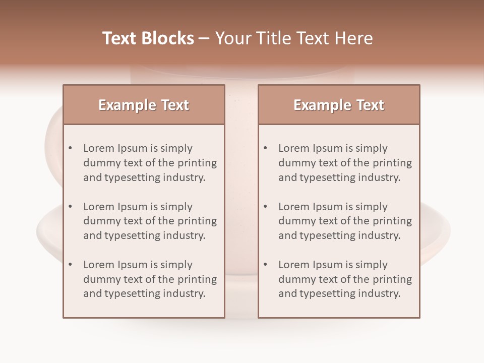 Isolated Pink Household Object PowerPoint Template