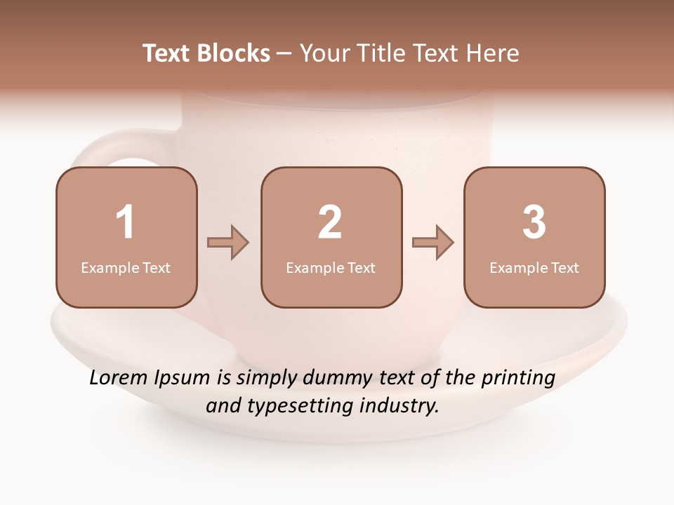 Isolated Pink Household Object PowerPoint Template
