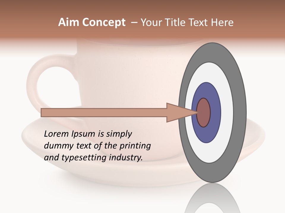 Isolated Pink Household Object PowerPoint Template