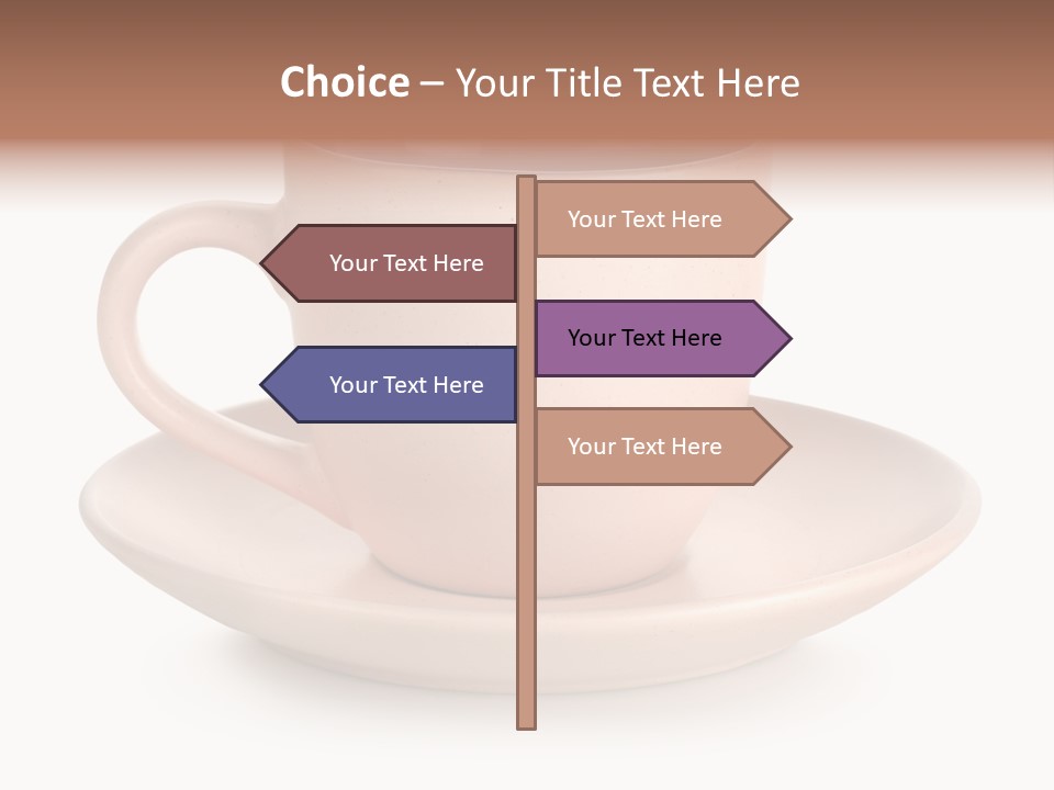 Isolated Pink Household Object PowerPoint Template