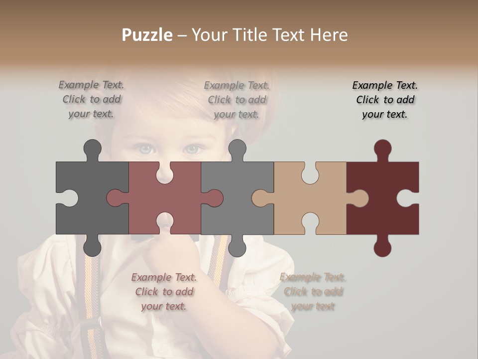 Beautiful Smiling Girl On A Green Background. PowerPoint Template