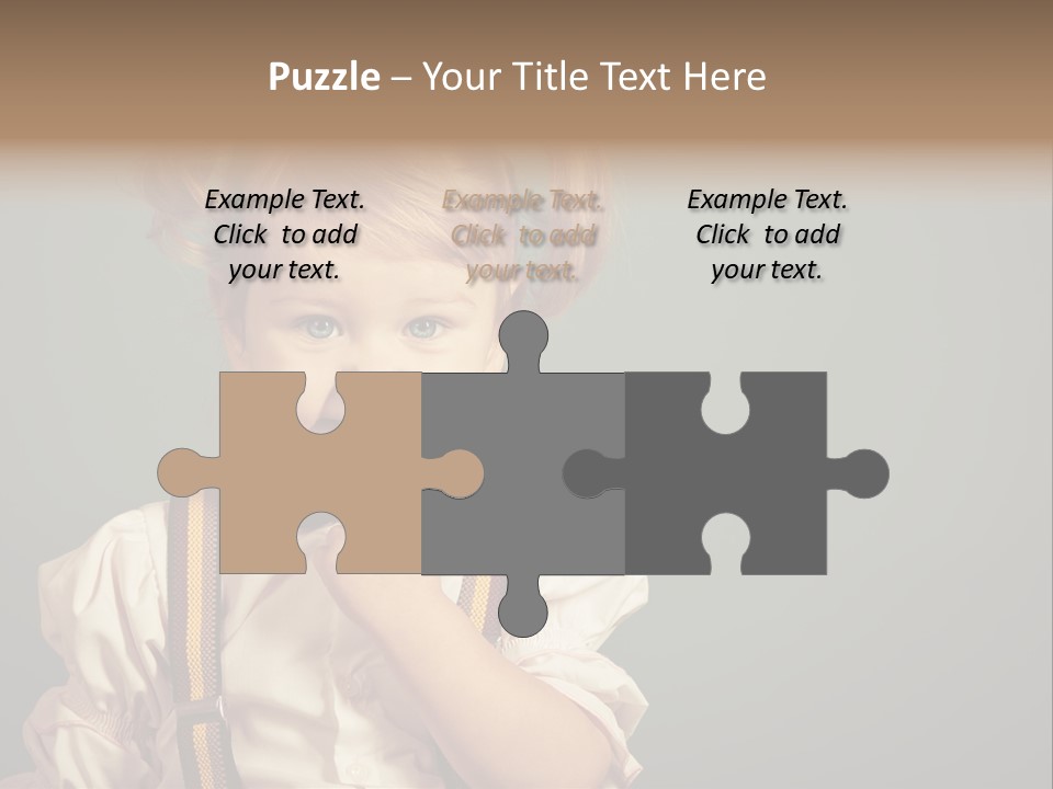 Beautiful Smiling Girl On A Green Background. PowerPoint Template