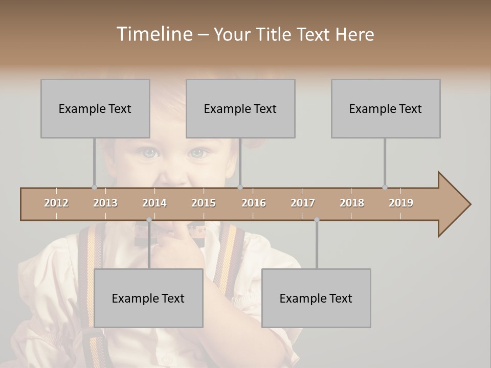 Beautiful Smiling Girl On A Green Background. PowerPoint Template