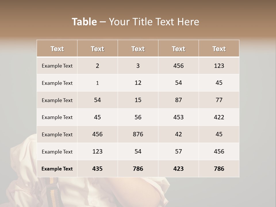 Beautiful Smiling Girl On A Green Background. PowerPoint Template