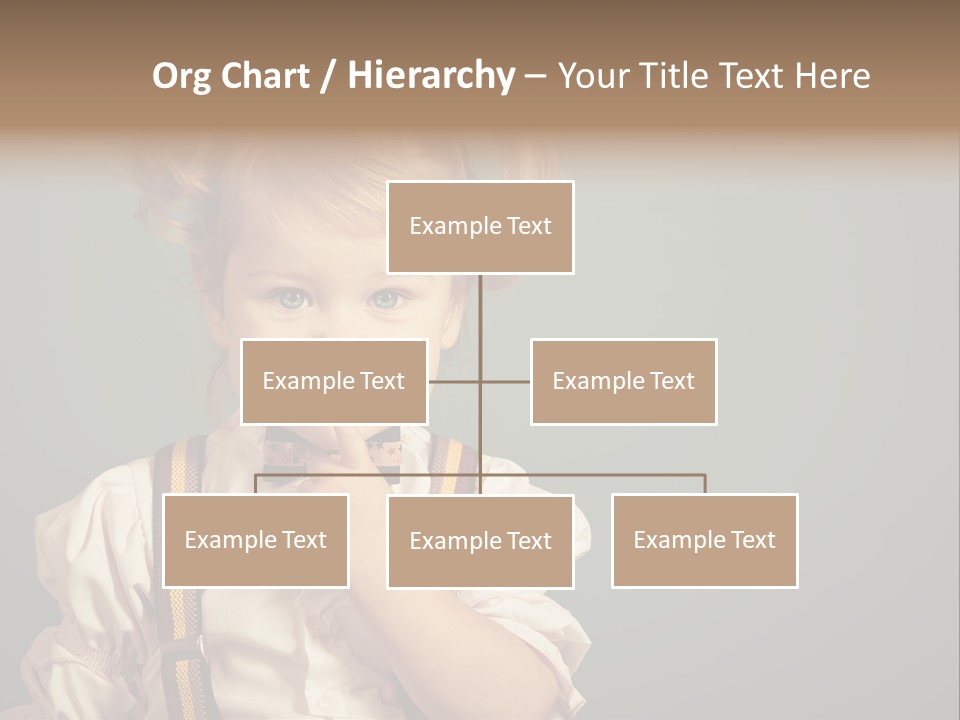 Beautiful Smiling Girl On A Green Background. PowerPoint Template
