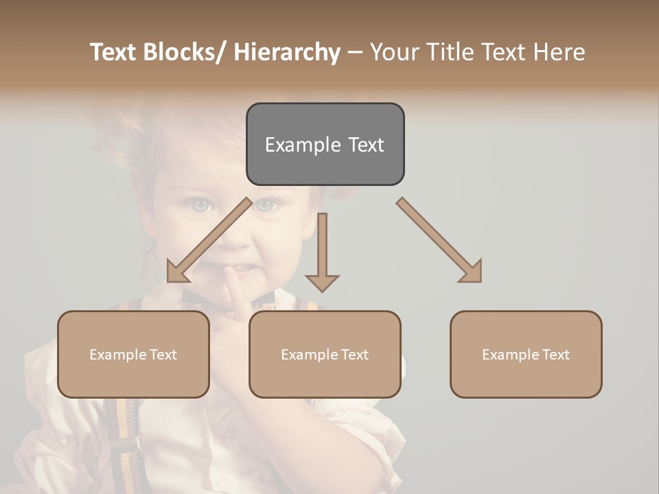 Beautiful Smiling Girl On A Green Background. PowerPoint Template