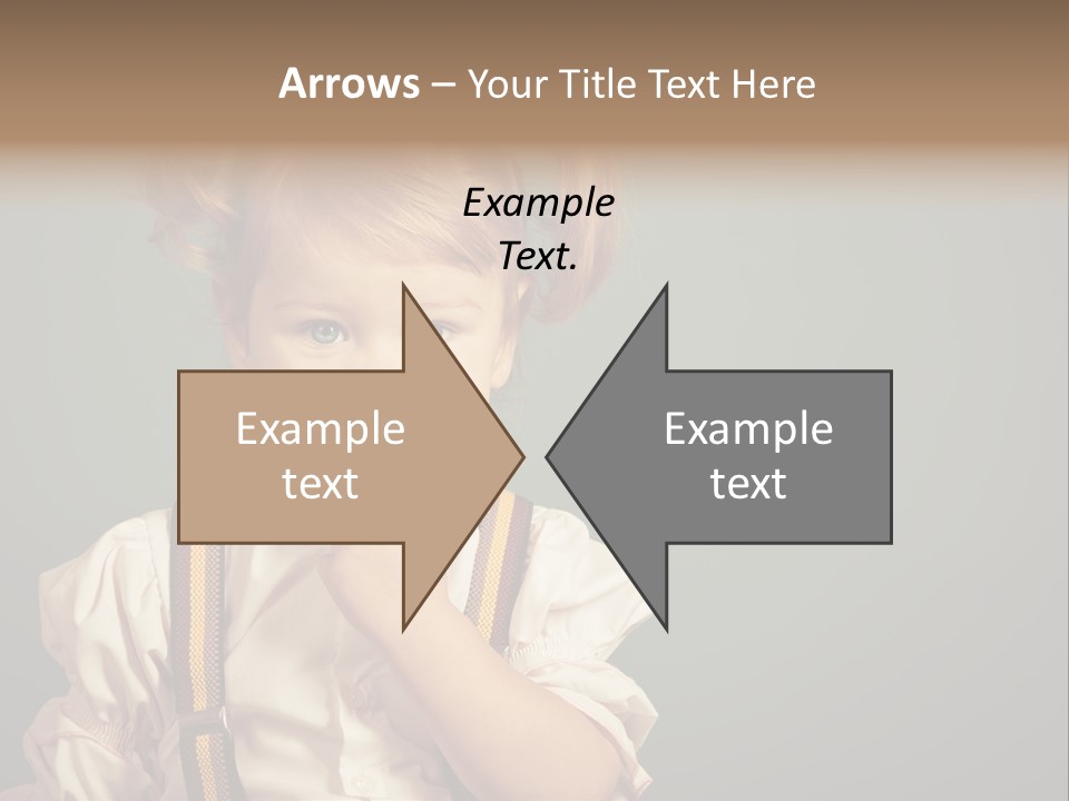 Beautiful Smiling Girl On A Green Background. PowerPoint Template