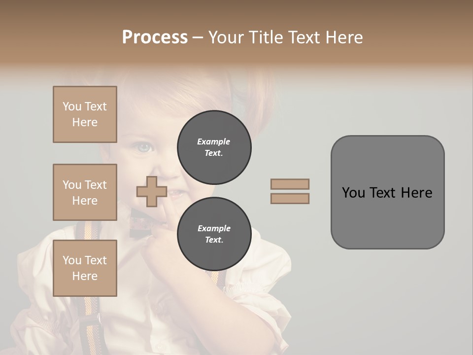 Beautiful Smiling Girl On A Green Background. PowerPoint Template