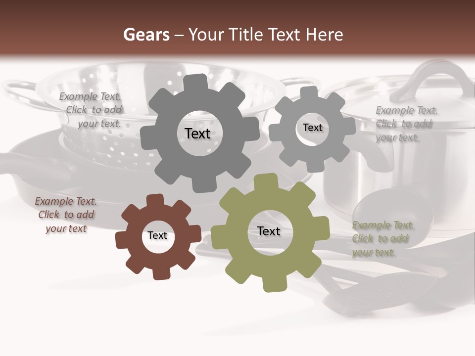 Lid Black Cooking PowerPoint Template