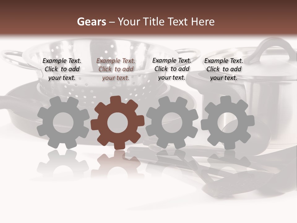 Lid Black Cooking PowerPoint Template