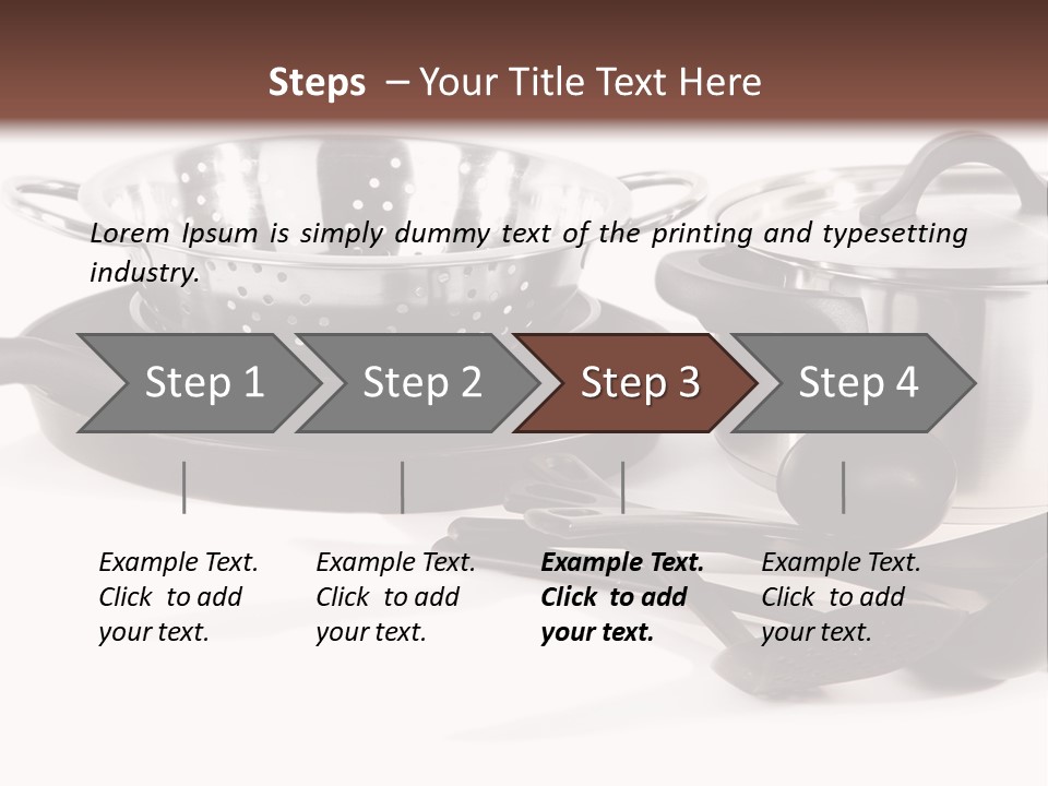 Lid Black Cooking PowerPoint Template