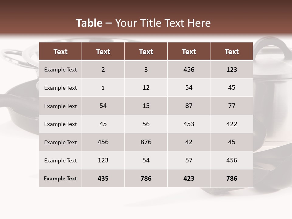 Lid Black Cooking PowerPoint Template