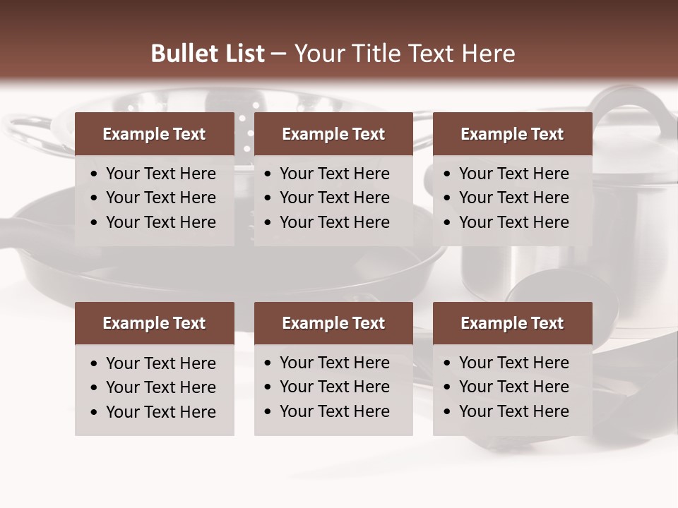 Lid Black Cooking PowerPoint Template