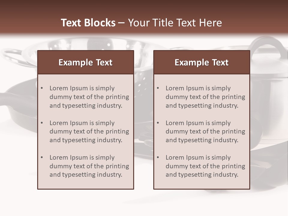 Lid Black Cooking PowerPoint Template