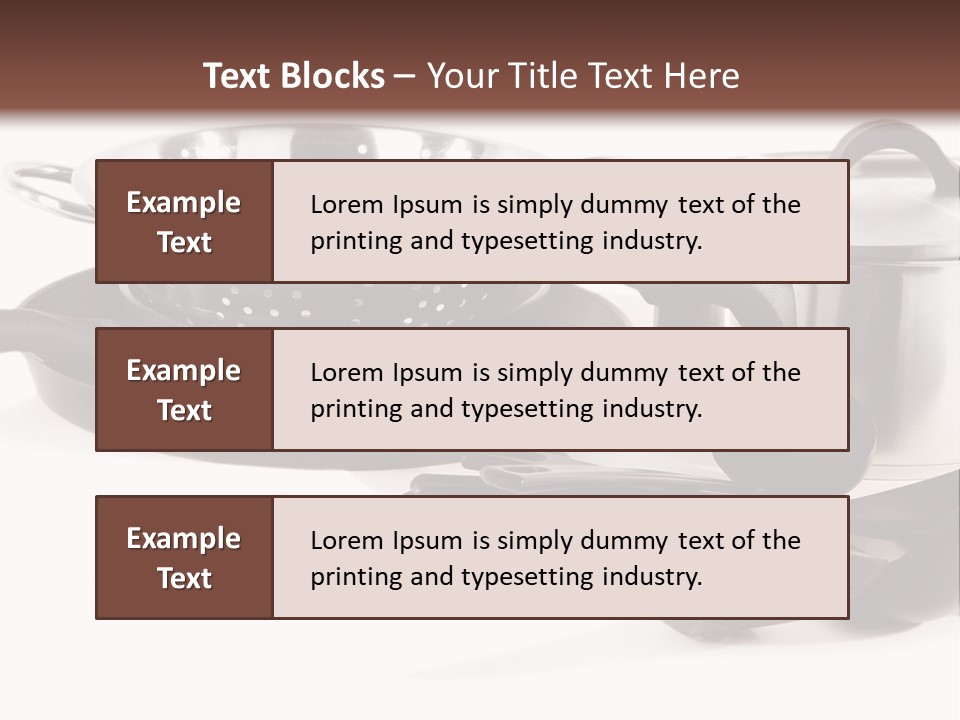 Lid Black Cooking PowerPoint Template