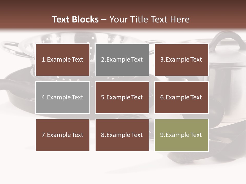 Lid Black Cooking PowerPoint Template