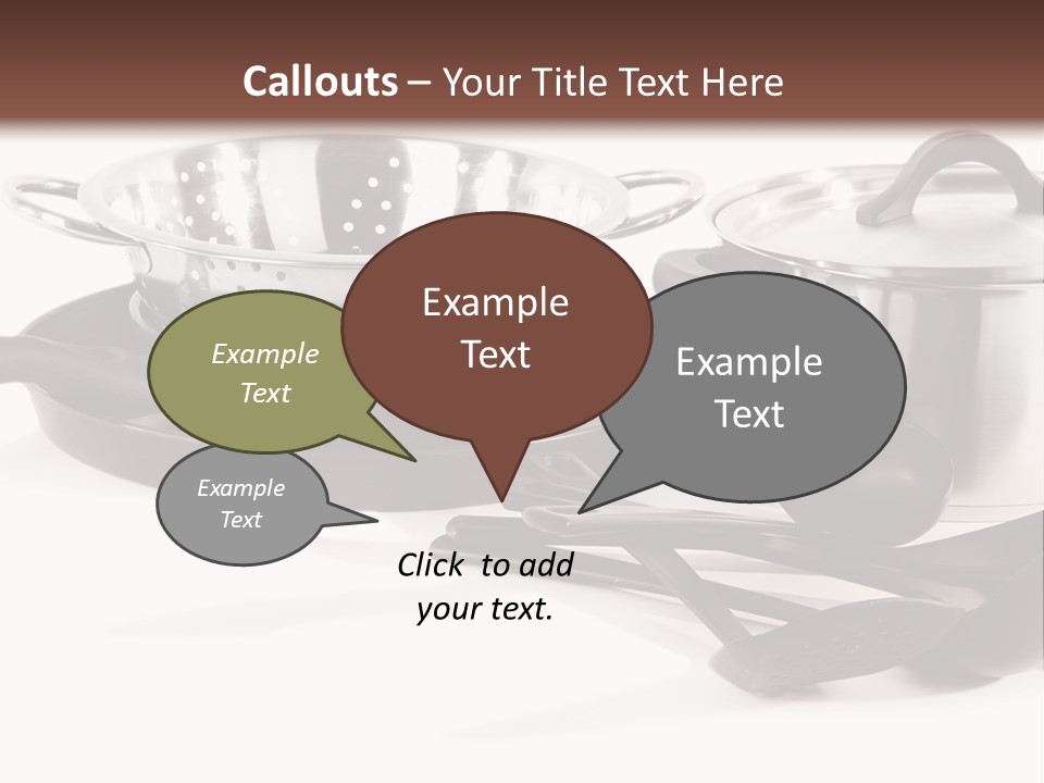 Lid Black Cooking PowerPoint Template