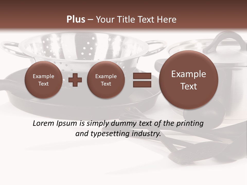 Lid Black Cooking PowerPoint Template