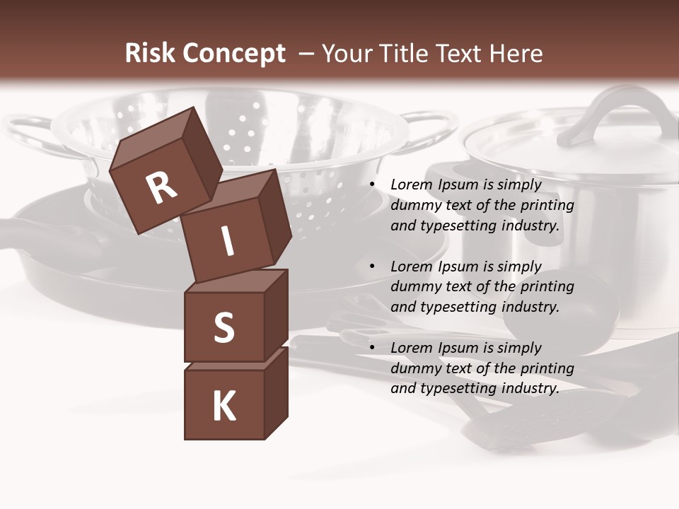 Lid Black Cooking PowerPoint Template