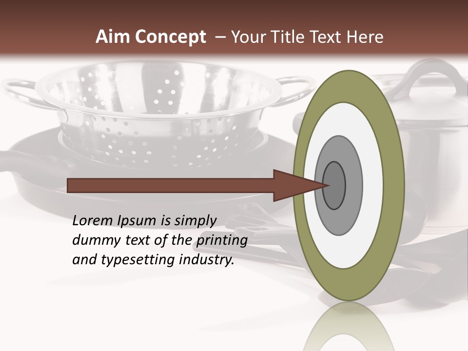 Lid Black Cooking PowerPoint Template