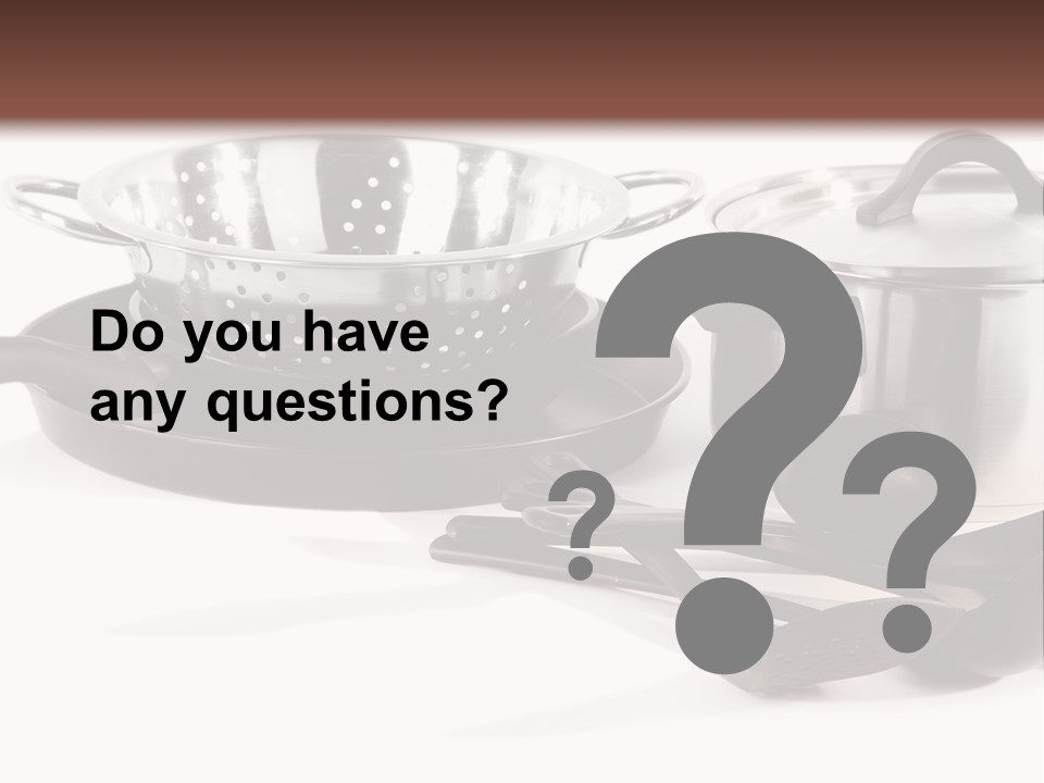 Lid Black Cooking PowerPoint Template