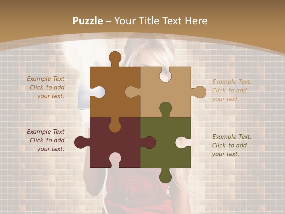 Equipment Woman Finished PowerPoint Template