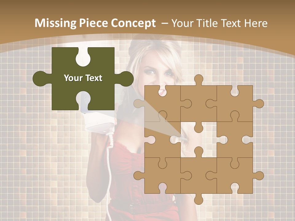 Equipment Woman Finished PowerPoint Template