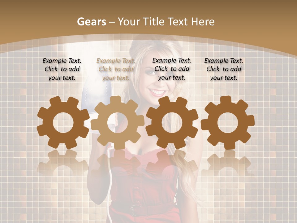 Equipment Woman Finished PowerPoint Template