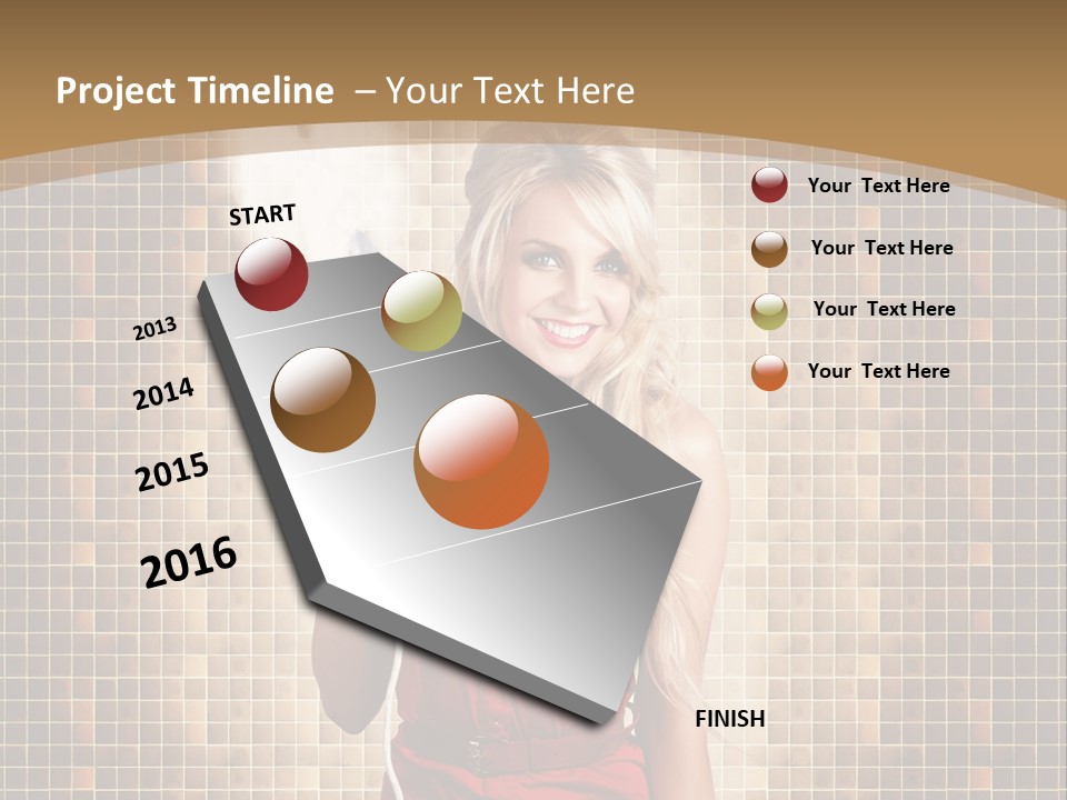 Equipment Woman Finished PowerPoint Template