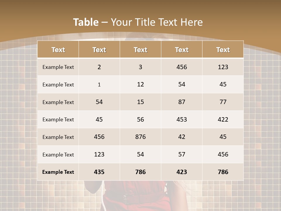 Equipment Woman Finished PowerPoint Template