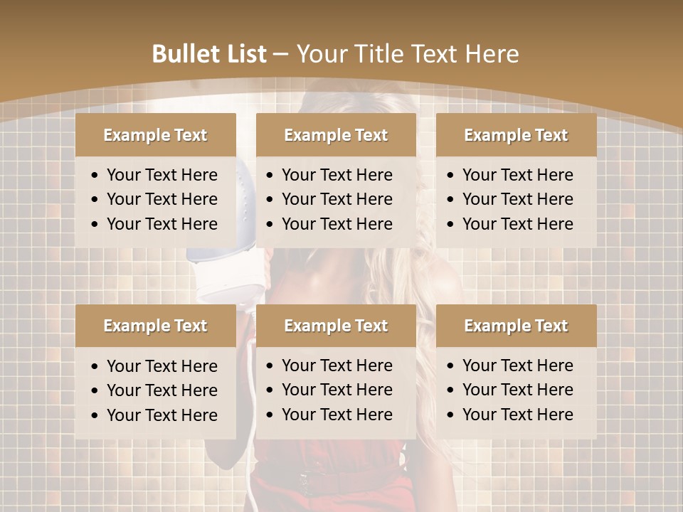 Equipment Woman Finished PowerPoint Template