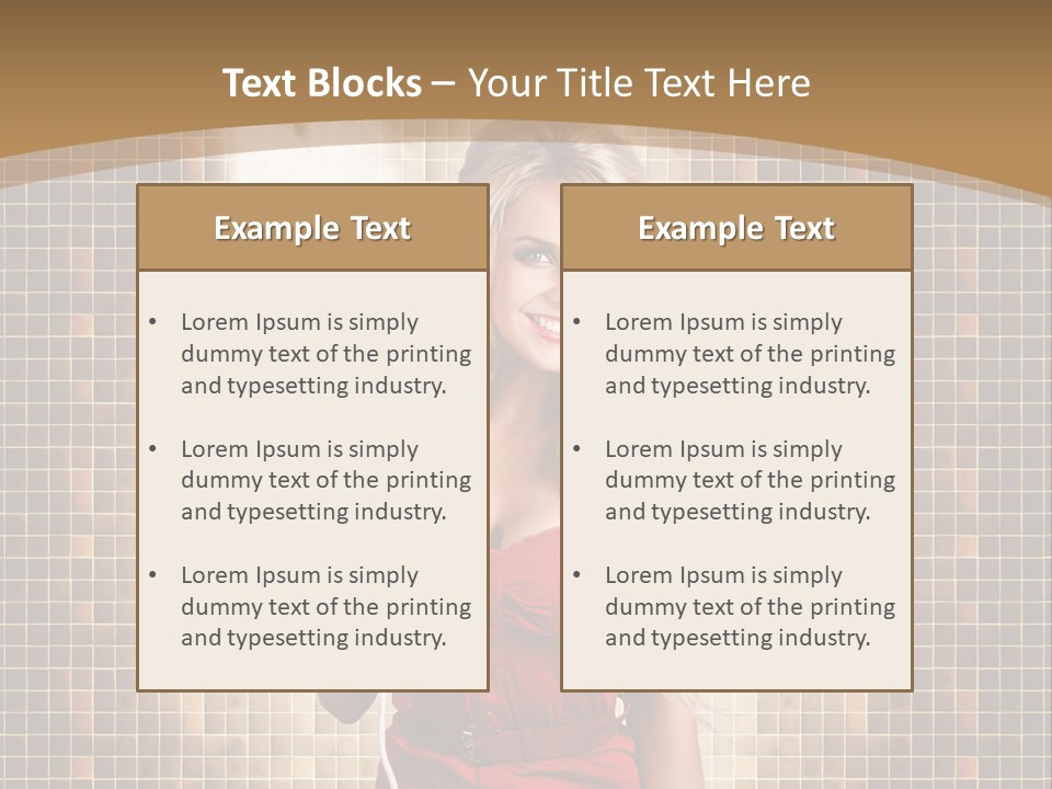 Equipment Woman Finished PowerPoint Template