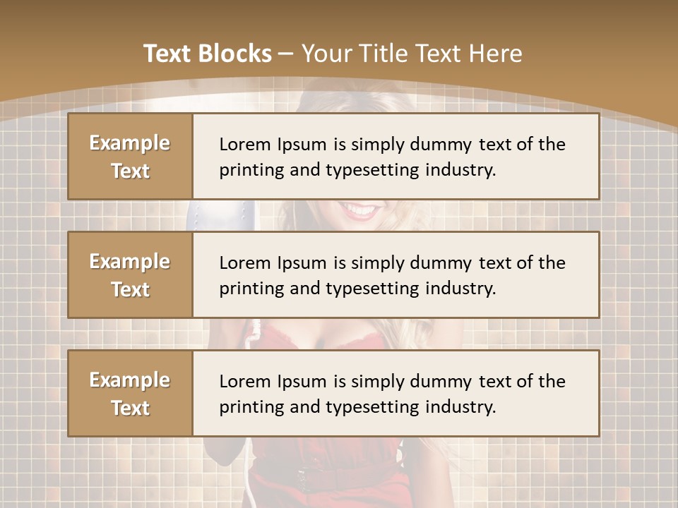 Equipment Woman Finished PowerPoint Template