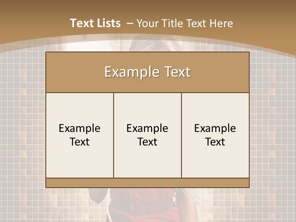 Equipment Woman Finished PowerPoint Template