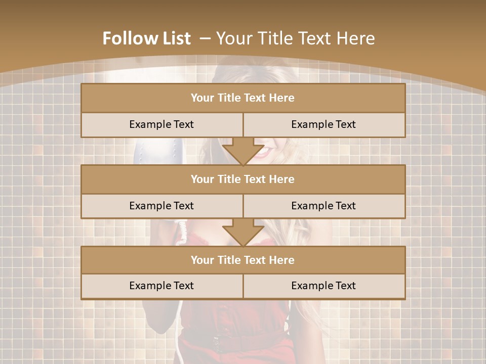 Equipment Woman Finished PowerPoint Template