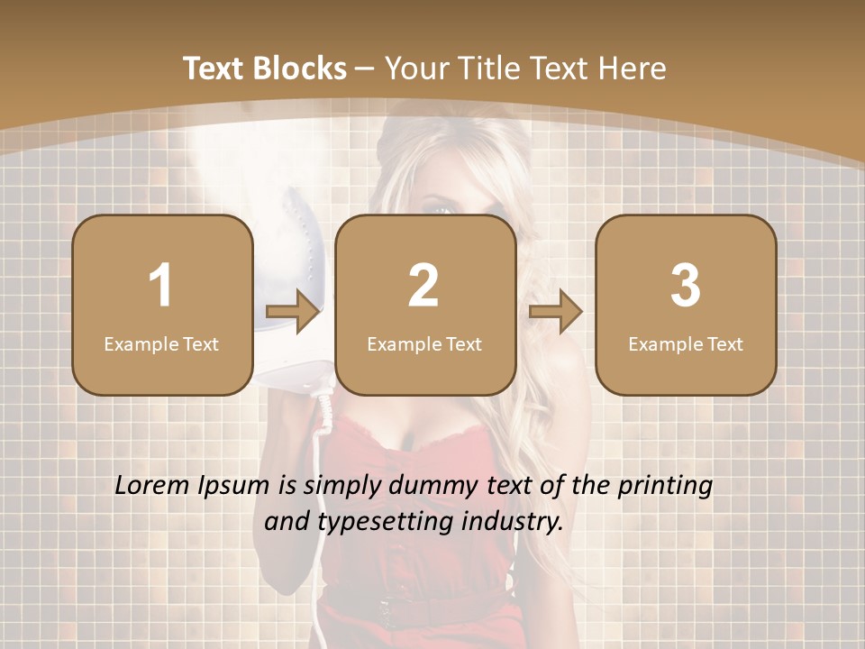 Equipment Woman Finished PowerPoint Template
