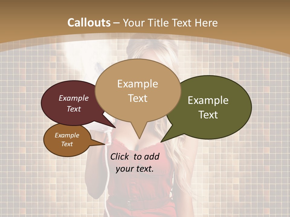 Equipment Woman Finished PowerPoint Template