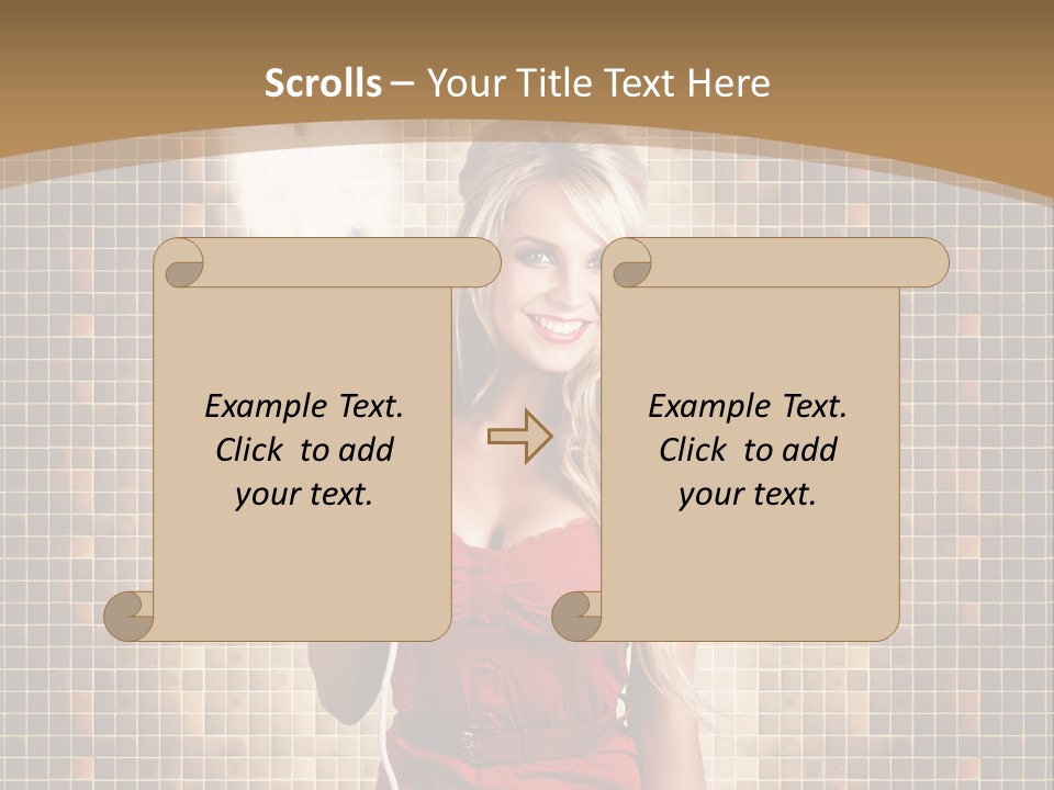 Equipment Woman Finished PowerPoint Template