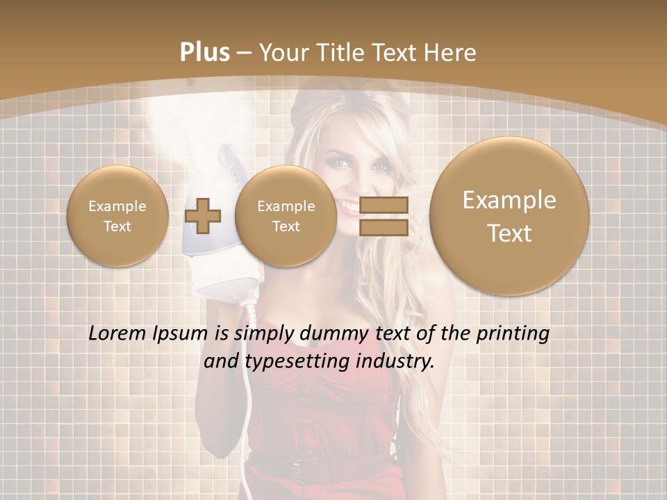 Equipment Woman Finished PowerPoint Template