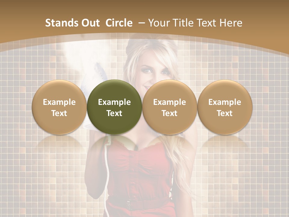 Equipment Woman Finished PowerPoint Template