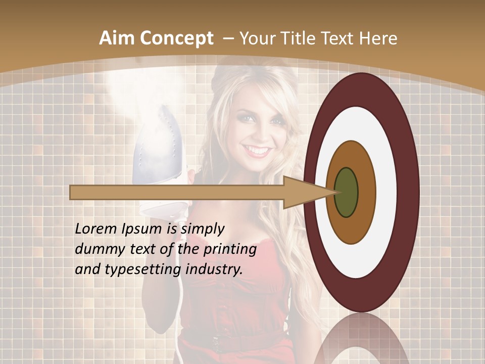 Equipment Woman Finished PowerPoint Template