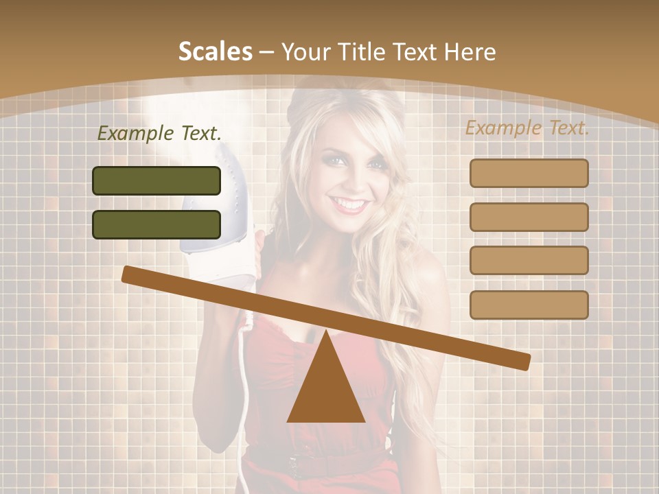 Equipment Woman Finished PowerPoint Template