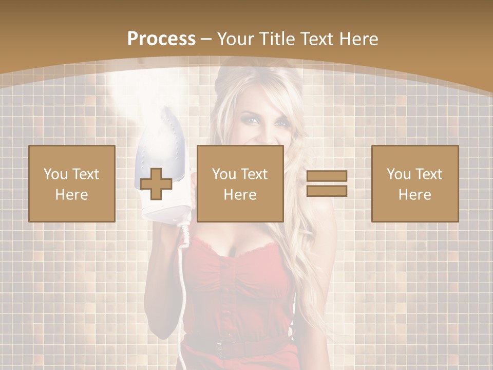 Equipment Woman Finished PowerPoint Template